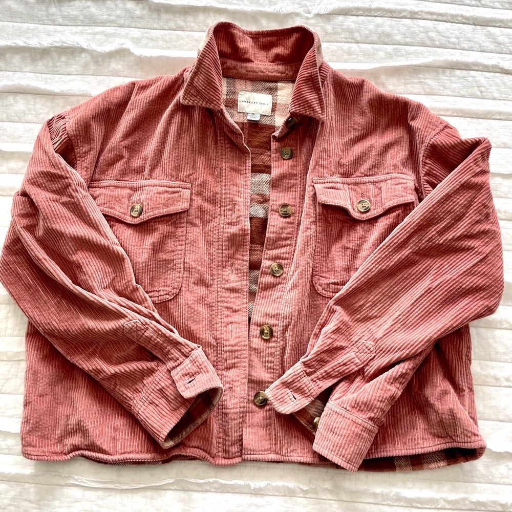 AEO corduroy shacket